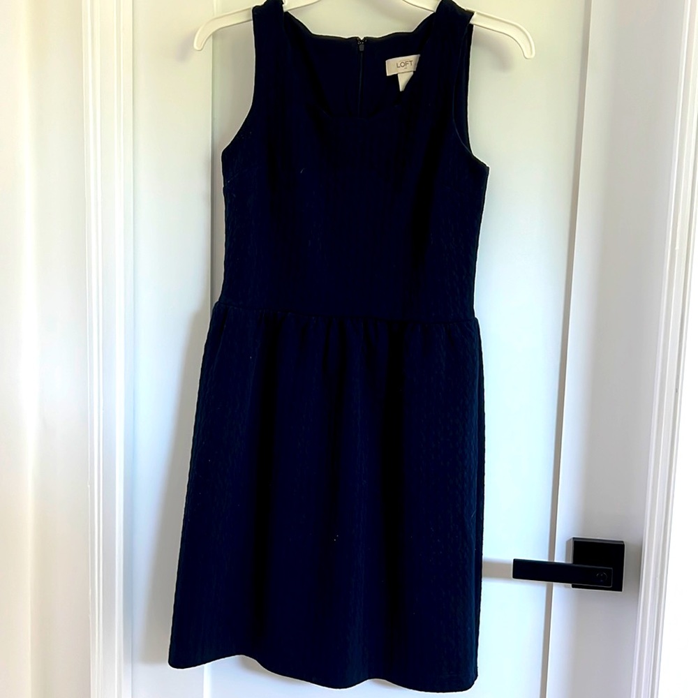 Loft Navy Blue Dress